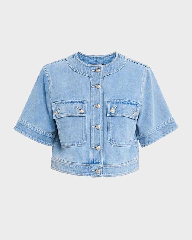 Elias Short-Sleeve Denim Jacket